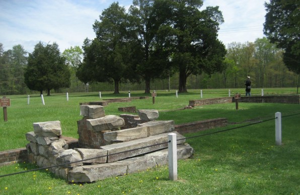 The Chancellor's house gave the battle of Chancellorsville its name. All that remains today is the foundation. 