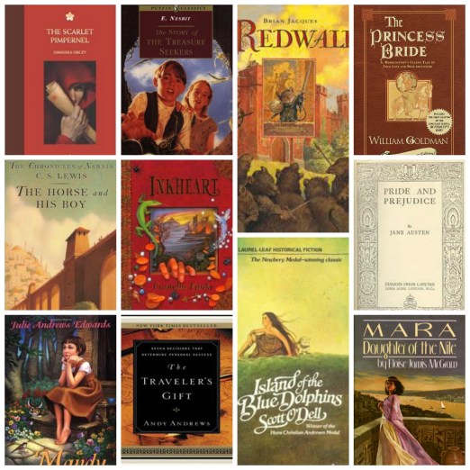 Fiction book collage